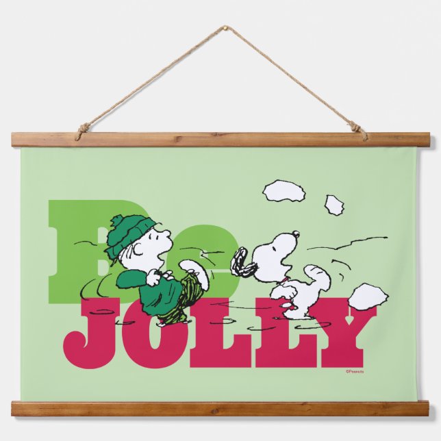 Peanuts | Linus & Snoopy Be Jolly Hanging Tapestry (Front)