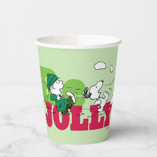 Peanuts   Linus & Snoopy Be Jolly Paper Cups
