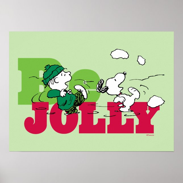 Peanuts | Linus & Snoopy Be Jolly Poster (Front)