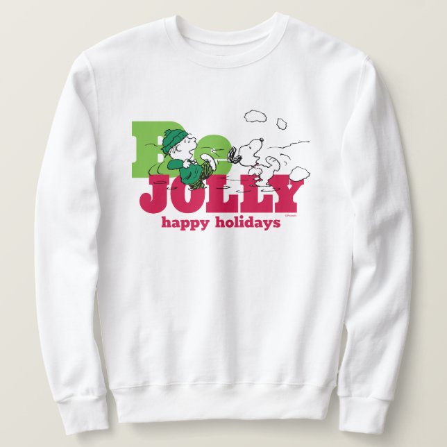 Peanuts | Linus & Snoopy Be Jolly Sweatshirt (Design Front)