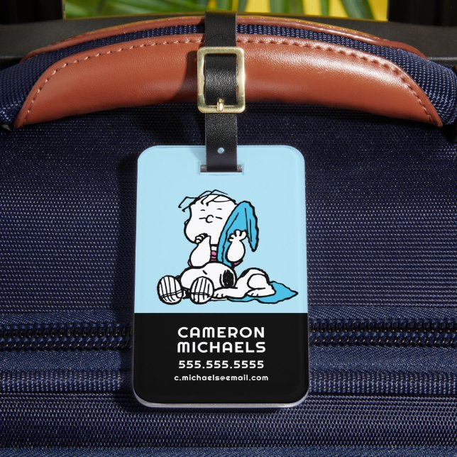 Peanuts | Linus & Snoopy Luggage Tag (Front Insitu 2)