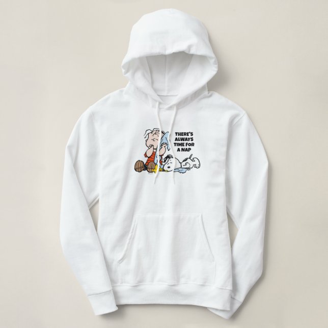 Peanuts | Linus, Snoopy & Woodstock Napping Hoodie (Design Front)