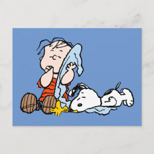Peanuts   Linus, Snoopy & Woodstock Napping Postcard