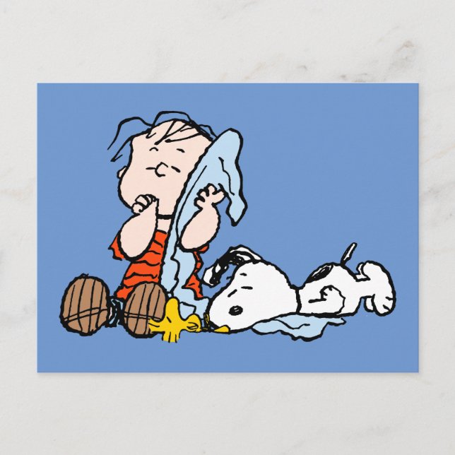 Peanuts | Linus, Snoopy & Woodstock Napping Postcard (Front)