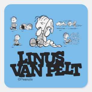 Peanuts   Linus Square Sticker