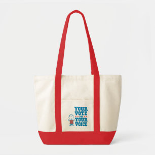 Peanuts   Linus - Your Vote is Your Choice Tote Bag