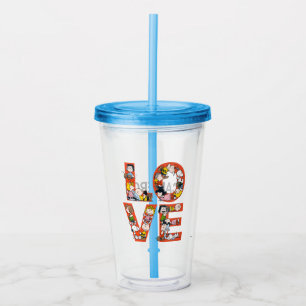 Peanuts - LOVE Acrylic Tumbler