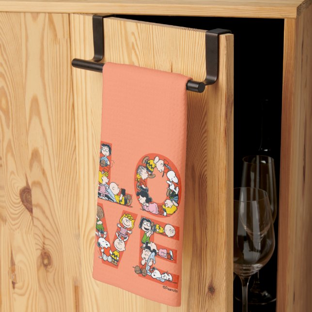 Peanuts - LOVE Tea Towel (Thirds Fold)