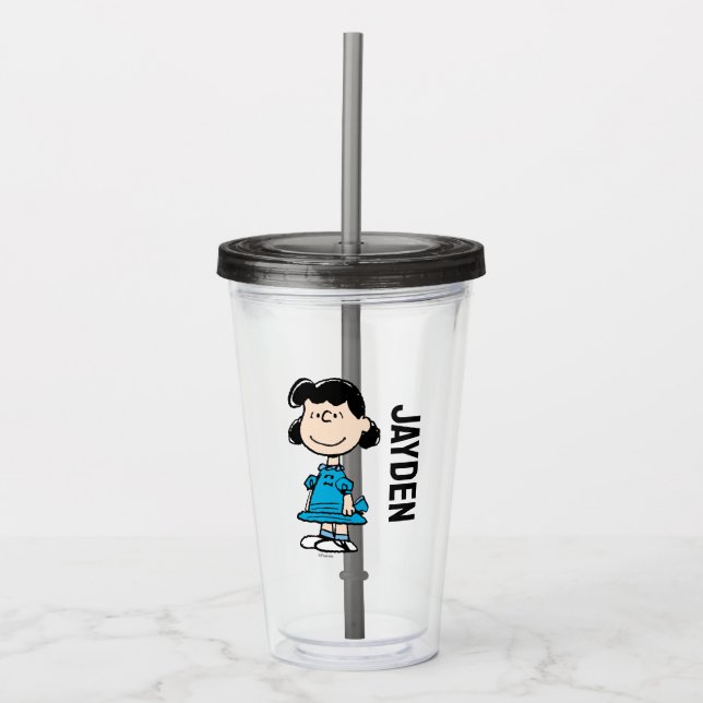 PEANUTS | Lucy | Add Your Name Acrylic Tumbler (Front)