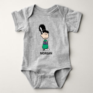 Peanuts Lucy Bride Of Frankenstein Halloween Baby Bodysuit