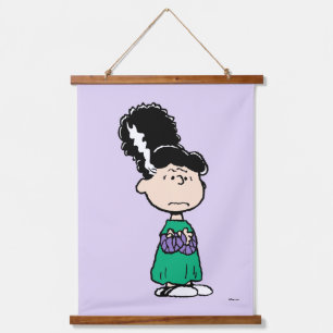 Peanuts Lucy Bride Of Frankenstein Halloween Hanging Tapestry