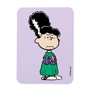 Peanuts Lucy Bride Of Frankenstein Halloween Magnet