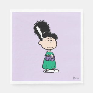 Peanuts Lucy Bride Of Frankenstein Halloween Napkin