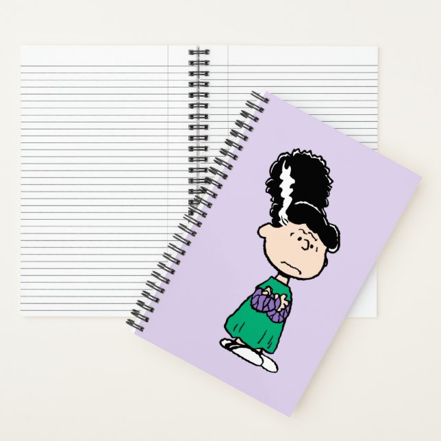 Peanuts Lucy Bride Of Frankenstein Halloween Notebook (Inside)