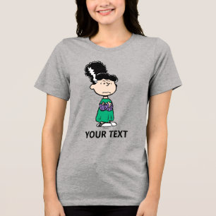 Peanuts Lucy Bride Of Frankenstein Halloween Tri-Blend Shirt
