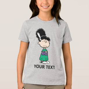 Peanuts Lucy Bride Of Frankenstein Halloween Tri-Blend Shirt