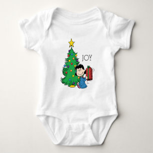 Peanuts   Lucy Christmas Tree Baby Bodysuit