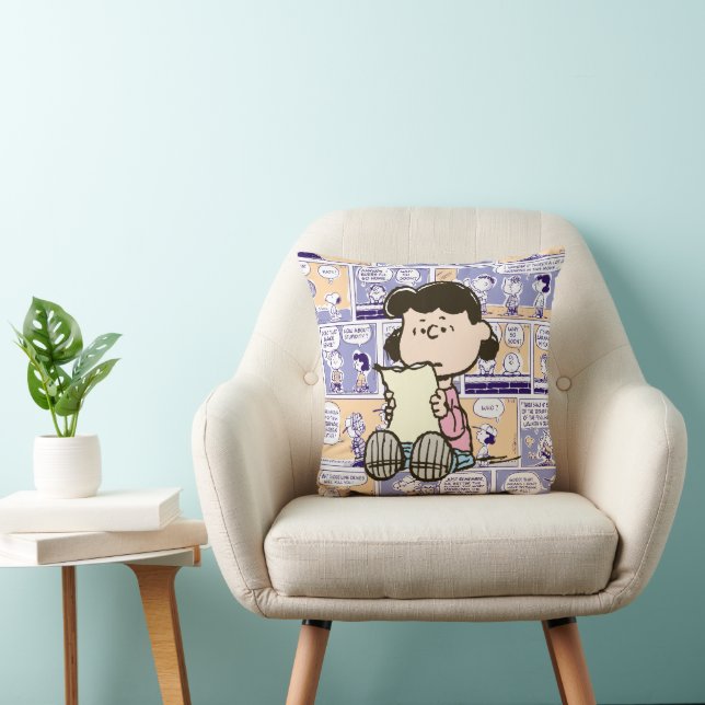 Peanuts | Lucy Comic Pattern Cushion (Chair)