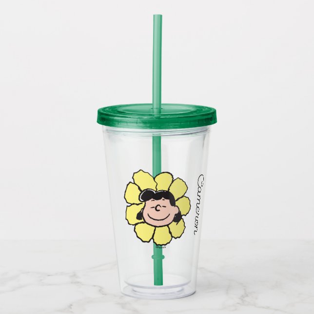 Peanuts | Lucy Flower Acrylic Tumbler (Front)