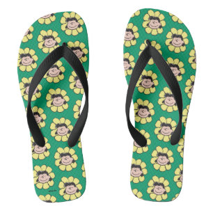 Peanuts Lucy Flower Flip Flops