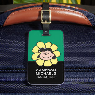 Peanuts   Lucy Flower Luggage Tag
