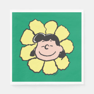 Peanuts   Lucy Flower Napkin