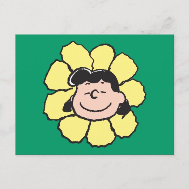 Peanuts | Lucy Flower Postcard (Front)