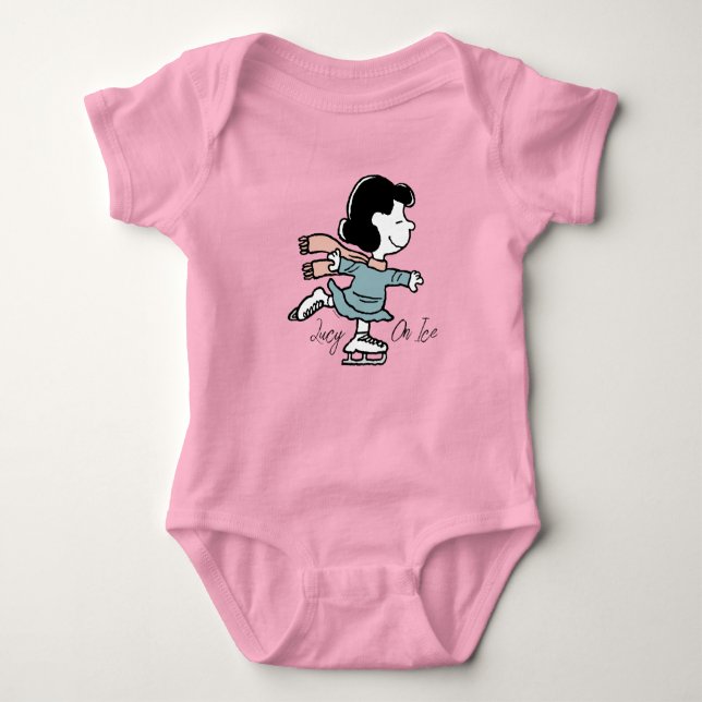 Peanuts | Lucy On Ice Baby Bodysuit (Front)