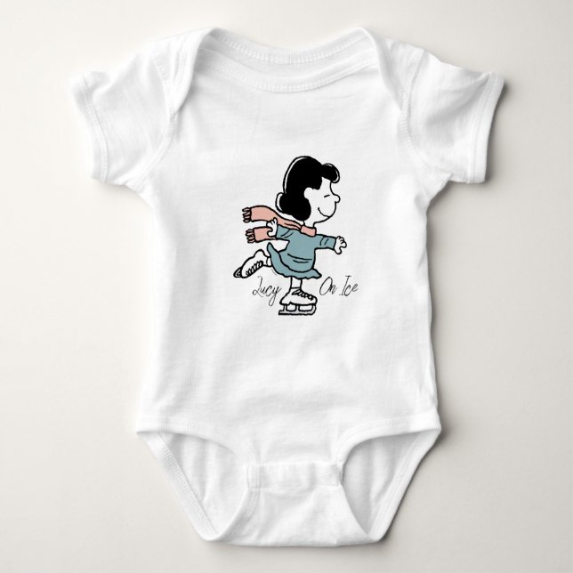 Peanuts | Lucy On Ice Baby Bodysuit (Front)