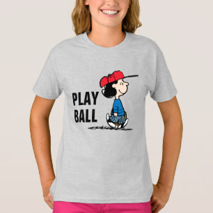 Peanuts   Lucy Playing Baseball T-Shirt