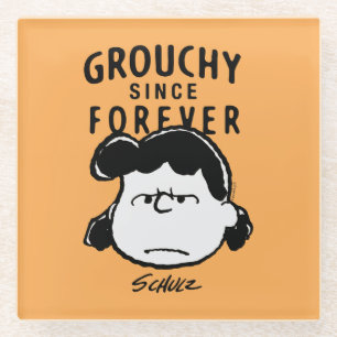Peanuts Lucy Since Forever Glass Coaster