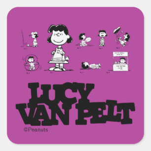 Peanuts   Lucy Square Sticker