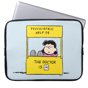 Peanuts Lucy & the Doctor Is In Laptop Sleeve