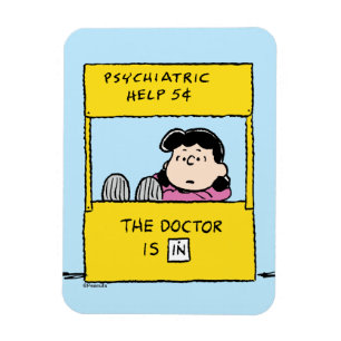 Peanuts   Lucy & the Doctor Is In Magnet