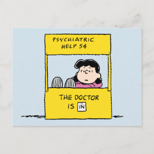 Peanuts   Lucy & the Doctor Is In Postcard