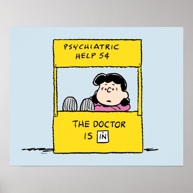 Peanuts | Lucy & the Doctor Is In Poster (Front)
