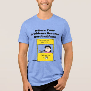 Peanuts Lucy & the Doctor Is In Tri-Blend Shirt
