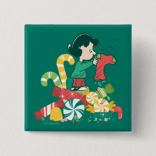 Peanuts   Lucy the More the Merrier 15 Cm Square Badge