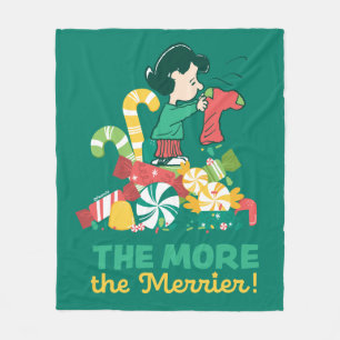 Peanuts   Lucy the More the Merrier Fleece Blanket
