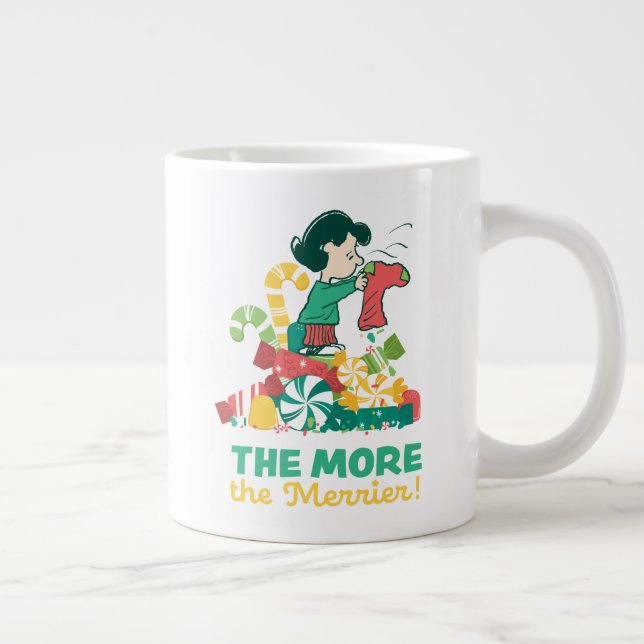 Peanuts | Lucy the More the Merrier Large Coffee Mug (Right)