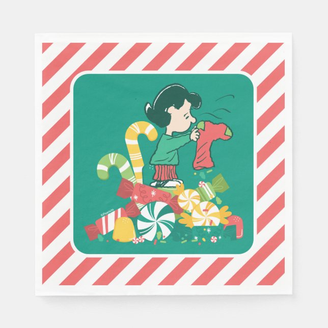 Peanuts | Lucy the More the Merrier Napkin (Front)
