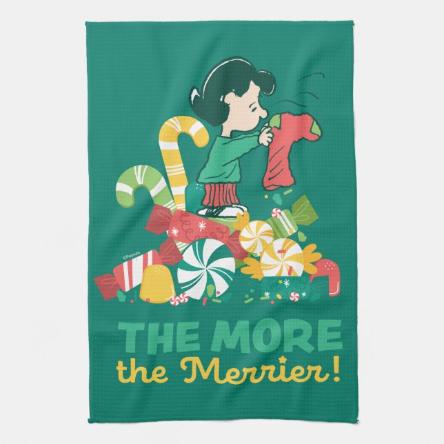 Peanuts | Lucy the More the Merrier Tea Towel (Vertical)