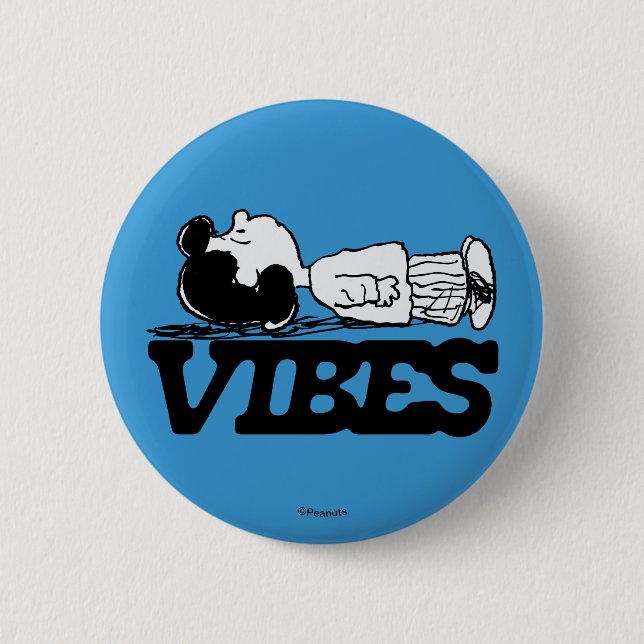Peanuts | Lucy Vibes 6 Cm Round Badge (Front)