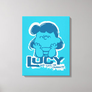 Peanuts   Lucy Who Says I'm Crabby?? Canvas Print