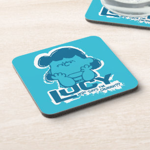 Peanuts Lucy Who Says I'm Crabby?? Coaster