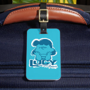 Peanuts   Lucy Who Says I'm Crabby?? Luggage Tag