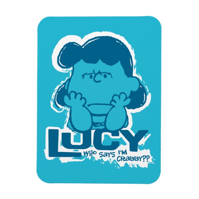 Peanuts | Lucy Who Says I'm Crabby?? Magnet (Vertical)