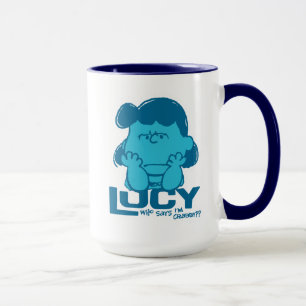 Peanuts   Lucy Who Says I'm Crabby?? Mug