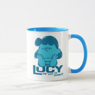 Peanuts   Lucy Who Says I'm Crabby?? Mug