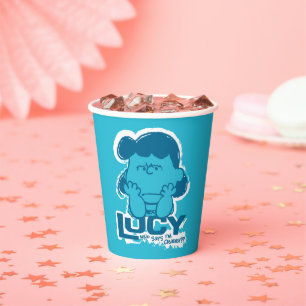 Peanuts   Lucy Who Says I'm Crabby?? Paper Cups